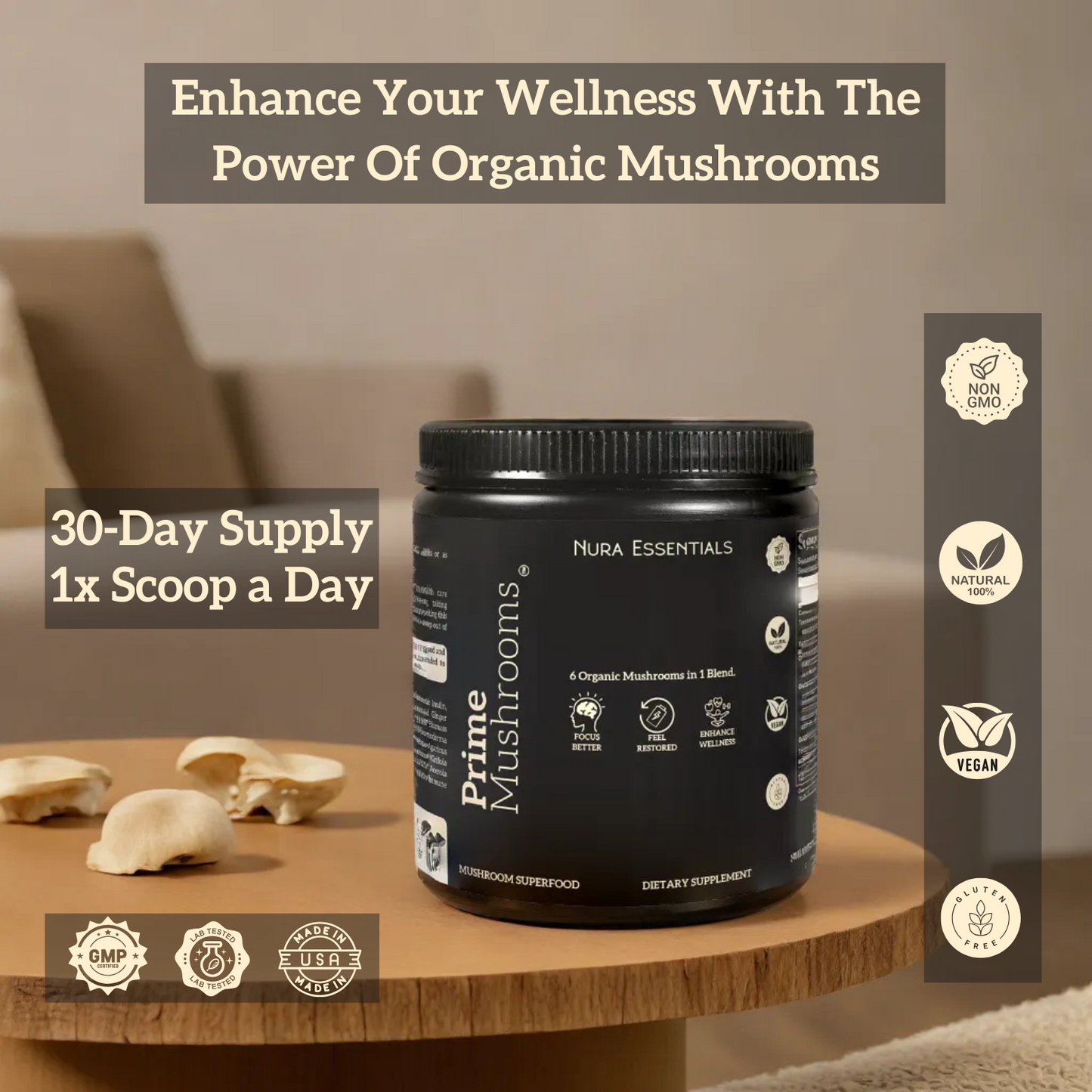 Prime Mushrooms - Mind & Body Blend